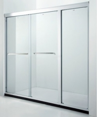 朗斯淋浴房简易定制整体钢化玻璃屏风隔断一字型诺曼P32